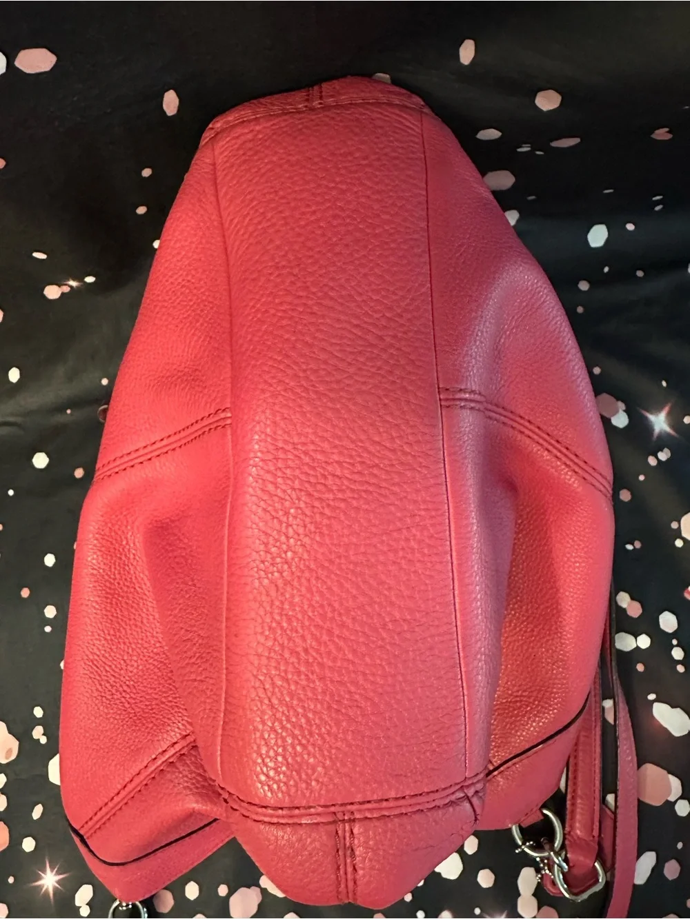 Coach Pink Leather Shoulder Bag - Picture 7 of 8